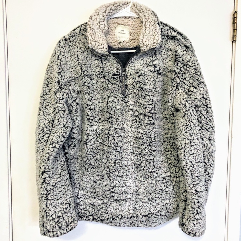 Thread and Supply fuzzy pullover wubby